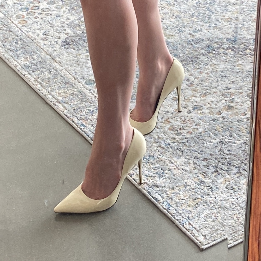 Cream patent l’intervalle stilettos